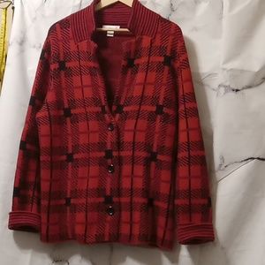 Cj banks jacket red & black size 14W 🩷🩷🩷🩷